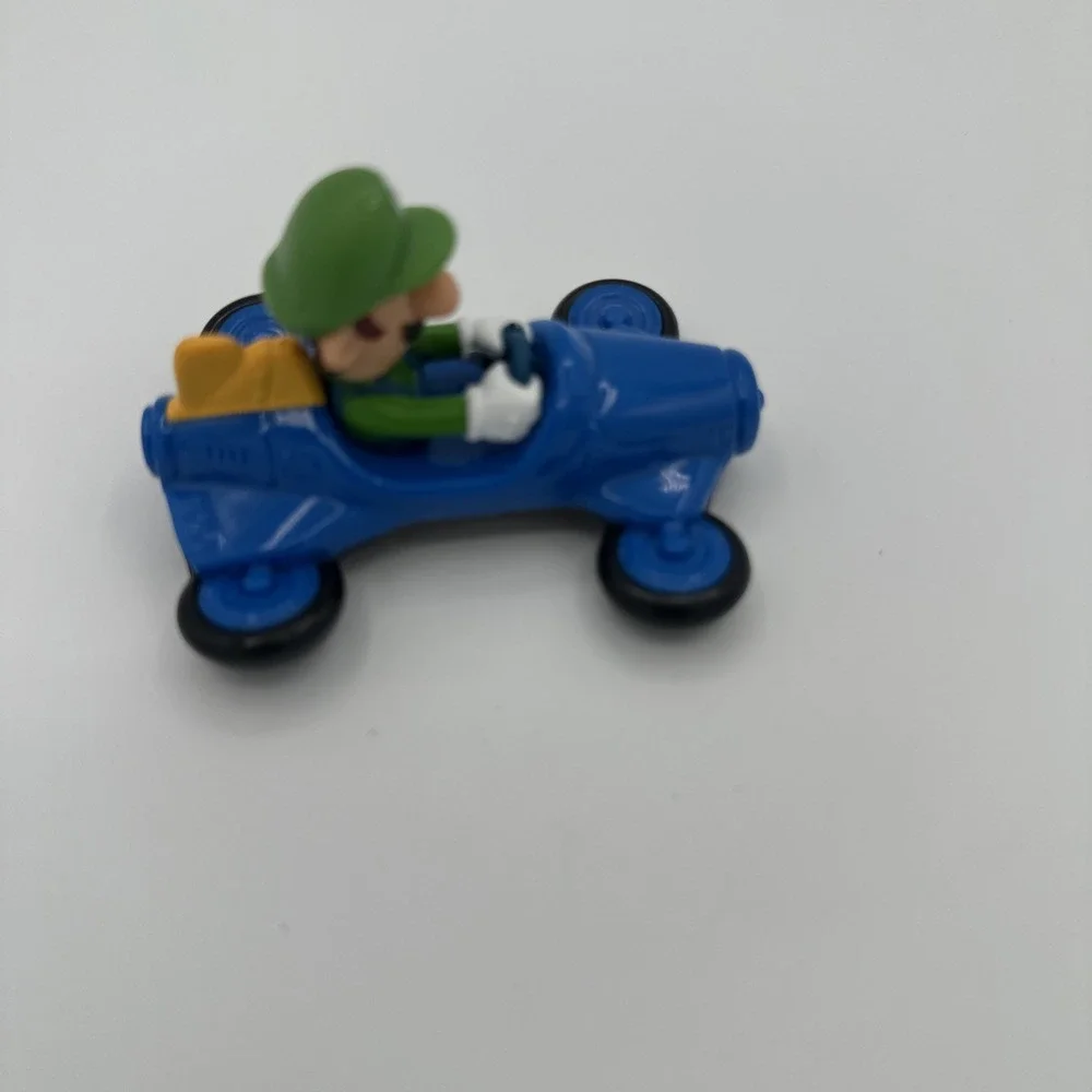 Nintendo Super Mario Brothers Blue Cart Luigi Racer Car McDonalds Happy Meal Toy